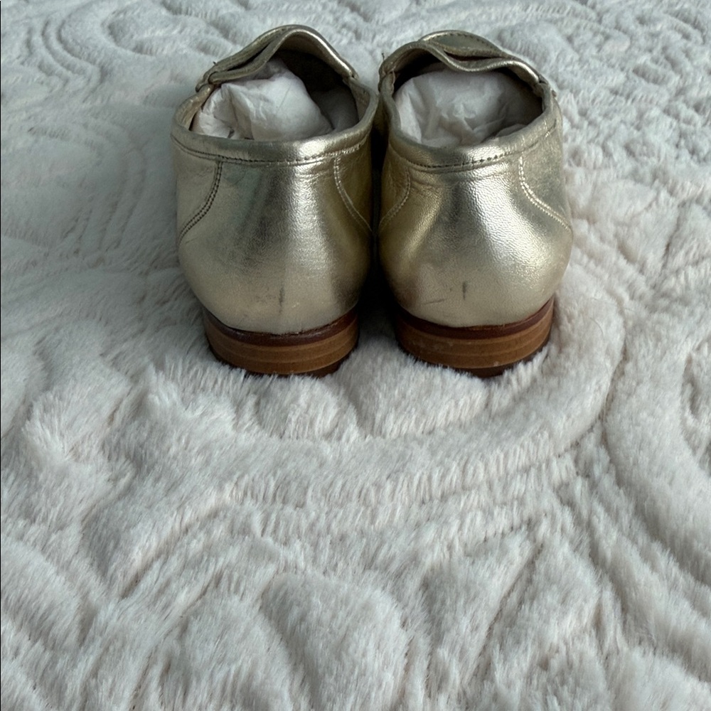 Bally Metallic Gold Women's Loafers - Picture 8 of 8